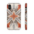 Silver Feather Compass - Impact Resistant Phone Case